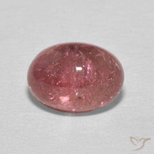 1.64ct Натуральный Пурпурно-вишнево-красный Турмалин, Овал, Прозрачный