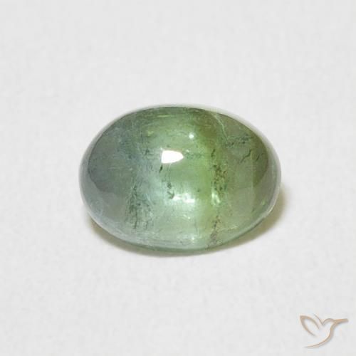 0.69ct Натуральный Medium Light Green Турмалин, Овал, Прозрачный