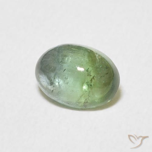 0.69 карата, натуральный Medium Light Green Турмалин, Овал, Прозрачный