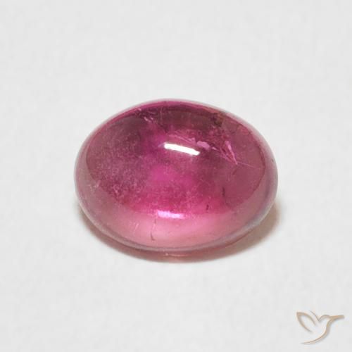 0.75ct Натуральный Темно-пурпурный Турмалин, Овал, Прозрачный