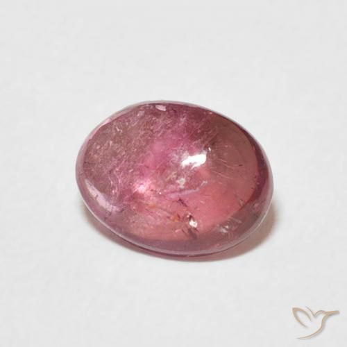 1.40 карата, натуральный Dark PInk Турмалин, Овал, Прозрачный