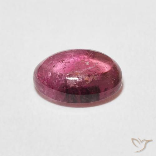 1.40 карата, натуральный Dark PInk Турмалин, Овал, Прозрачный