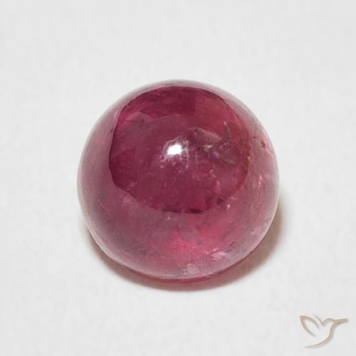 1.44ct Натуральный Темно-пурпурный Турмалин, Круглый, Прозрачный