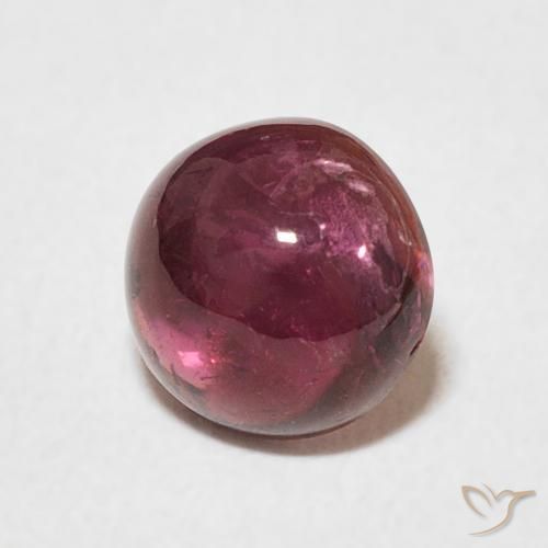 1.23 карата, натуральный Medium Dark-Red Турмалин, Круглый, Прозрачный