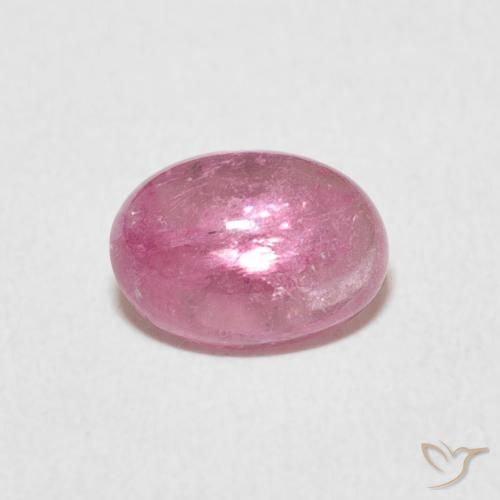 1.19ct Натуральный Ярко-розовый Турмалин, Овал, Прозрачный