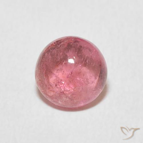 1.07ct Натуральный Жевательная резинка розовый Турмалин, Круглый, Прозрачный