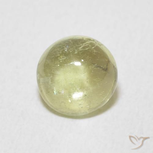 0.84ct Натуральный Светло-грушевый зеленый Турмалин, Круглый, Прозрачный
