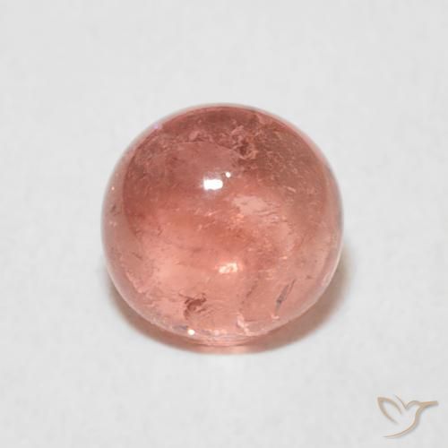 1.06ct Натуральный Красновато-розовый Турмалин, Круглый, Прозрачный