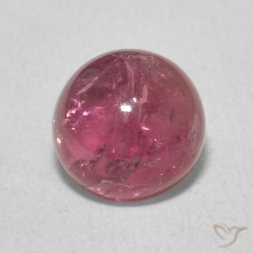1.80ct Натуральный Темно-розовый Турмалин, Круглый, Прозрачный