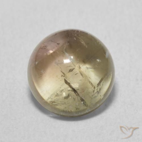 1.89ct Натуральный Многоцветный Турмалин, Круглый, Прозрачный