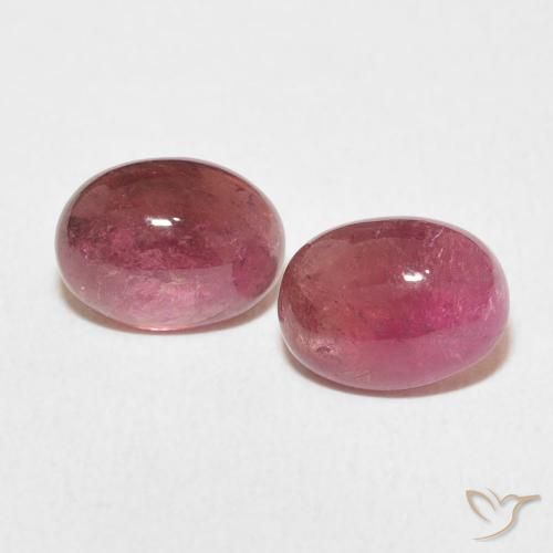3.19ctw Натуральный Dark PInk Турмалин, Овал, Прозрачный