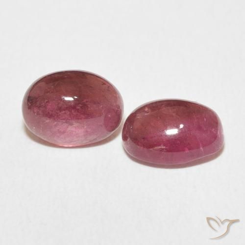 3.19 карата, натуральный Dark PInk Турмалин, Овал, Прозрачный