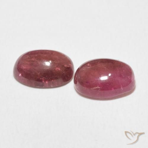 3.19 карата, натуральный Dark PInk Турмалин, Овал, Прозрачный