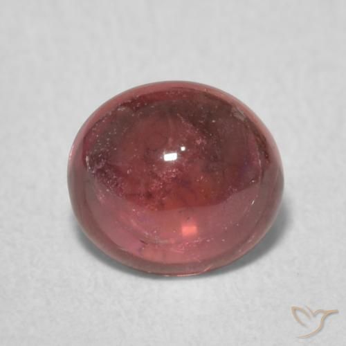 0.86ct Натуральный Темно-красный Турмалин, Овал, Прозрачный