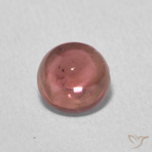 0.66ct Натуральный Темно-красный Турмалин, Круглый, Прозрачный