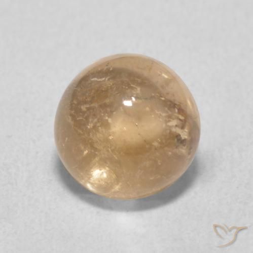 1.26ct Натуральный Канталупа Апельсин Турмалин, Круглый, Прозрачный