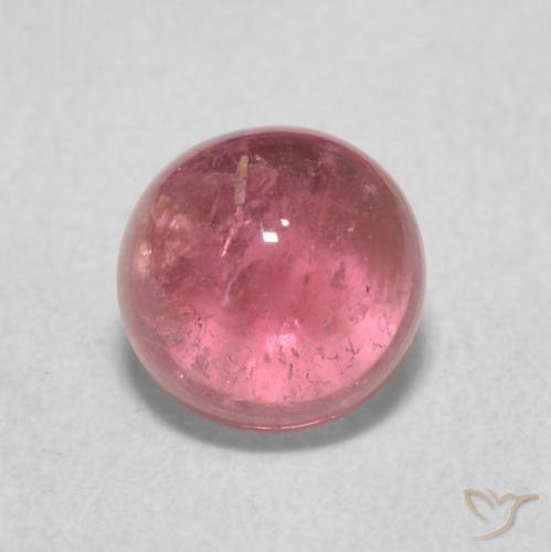 1.12ct Натуральный Красновато-розовый Турмалин, Круглый, Прозрачный
