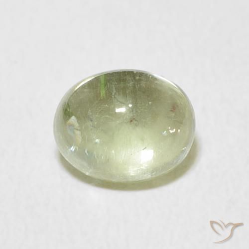 1.64ct Натуральный Серовато-зеленый Турмалин, Овал, Прозрачный