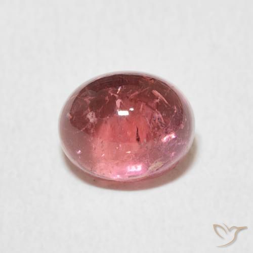 1.61ct Натуральный Темно-розовый Турмалин, Овал, Прозрачный