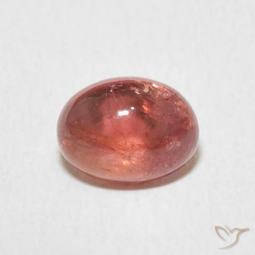 1.25ct Натуральный Intense Reddish Pink Турмалин, Овал, Прозрачный