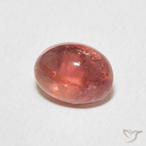 1.25 карата, натуральный Intense Reddish Pink Турмалин, Овал, Прозрачный