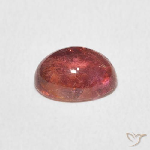 1.25 карата, натуральный Intense Reddish Pink Турмалин, Овал, Прозрачный