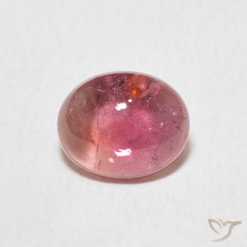 1.13ct Натуральный Light Merlot Red Турмалин, Овал, Прозрачный