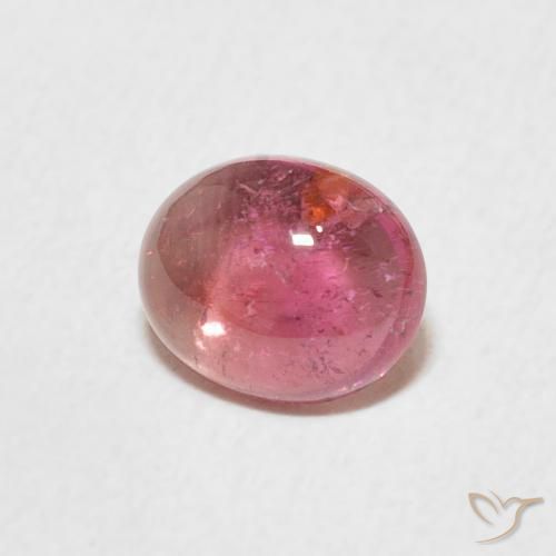 1.13 карата, натуральный Light Merlot Red Турмалин, Овал, Прозрачный