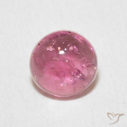 1.01ct Натуральный Фруктовый пунш красный Турмалин, Круглый, Прозрачный