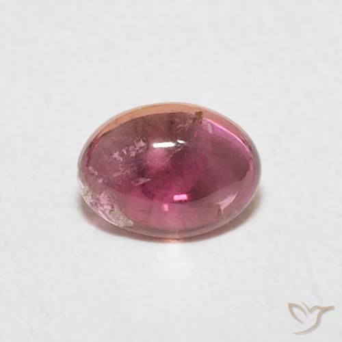 0.72ct Натуральный Средний фиолетовый Турмалин, Овал, Прозрачный