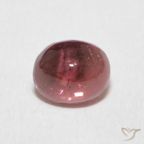 0.77ct Натуральный Темно-розовый Турмалин, Овал, Прозрачный