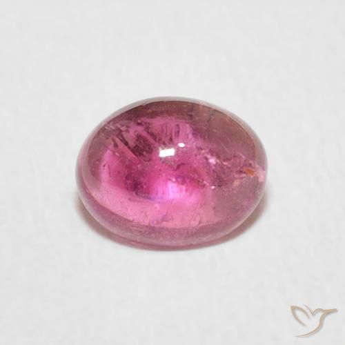 0.81ct Натуральный Ярко-розовый Турмалин, Овал, Прозрачный
