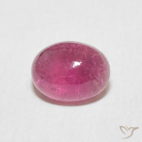 0.83ct Натуральный Ярко-розовый Турмалин, Овал, Прозрачный