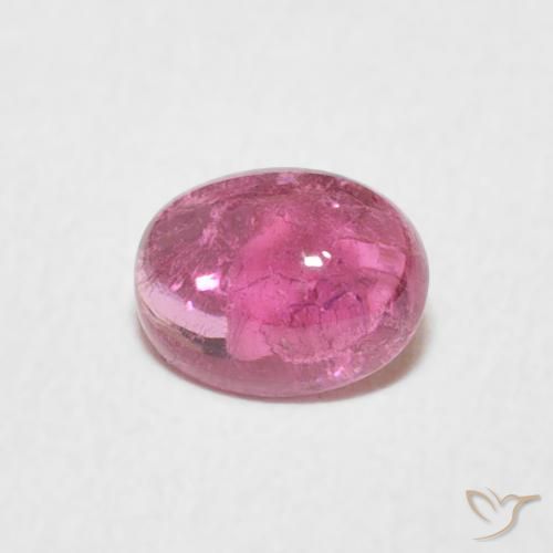 0.71ct Натуральный Фруктовый пунш красный Турмалин, Овал, Прозрачный