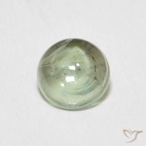 0.78ct Натуральный Светло-Хейзел-зеленый Турмалин, Круглый, Прозрачный