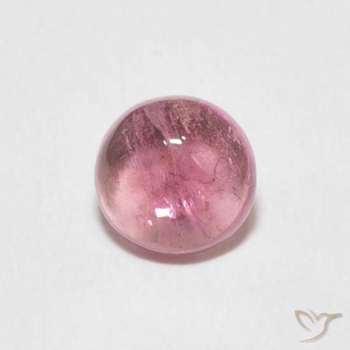 0.73ct Натуральный Medium Light-Pink Турмалин, Круглый, Прозрачный