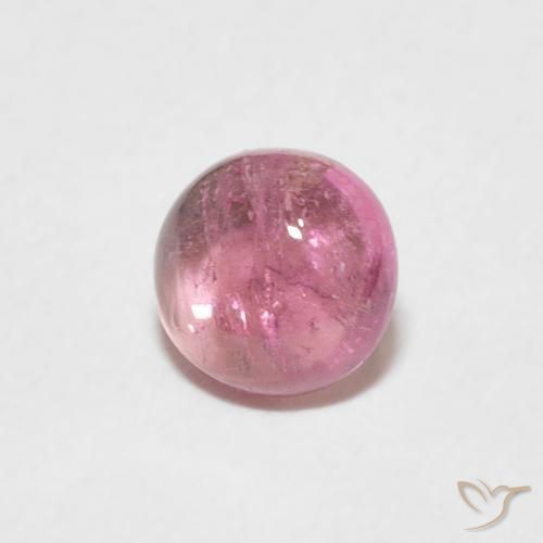 0.73 карата, натуральный Medium Light-Pink Турмалин, Круглый, Прозрачный