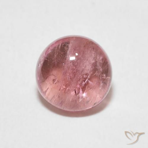 1.23ct Натуральный Светло-розовый Турмалин, Круглый, Прозрачный