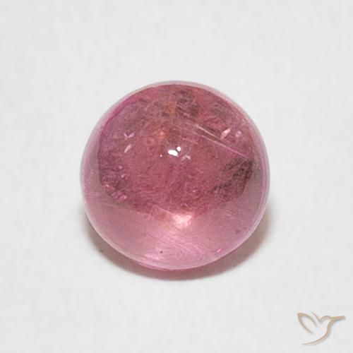 0.93ct Натуральный Ярко-розовый тон Турмалин, Круглый, Прозрачный