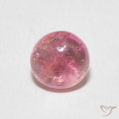 0.95ct Натуральный Ярко-розовый тон Турмалин, Круглый, Прозрачный