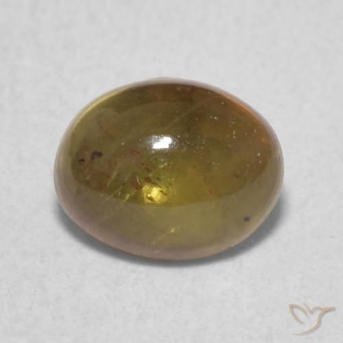 0.84ct Натуральный Арахисовый коричневый Турмалин, Овал, Прозрачный