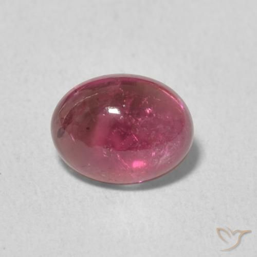 1.13ct Натуральный Пурпурно-красный Турмалин, Овал, Прозрачный