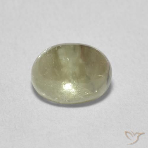 1.36ct Натуральный Средний зеленый Турмалин, Овал, Прозрачный