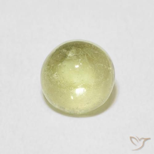 1.06ct Натуральный Светло-зеленый Турмалин, Круглый, Прозрачный