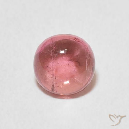1.06ct Натуральный Светло-розовый Турмалин, Круглый, Прозрачный