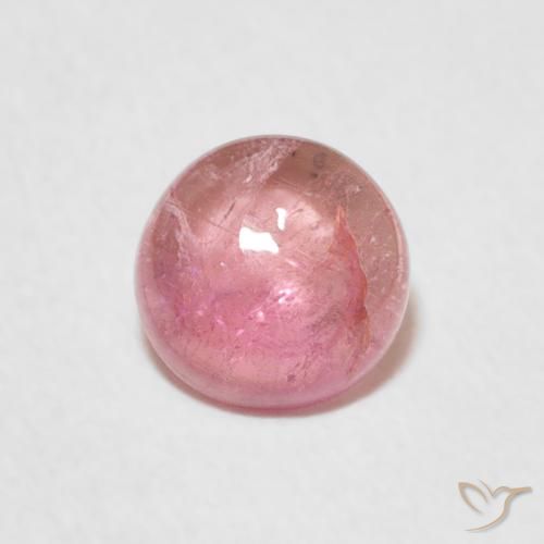 0.88ct Натуральный Жевательная резинка розовый Турмалин, Круглый, Прозрачный