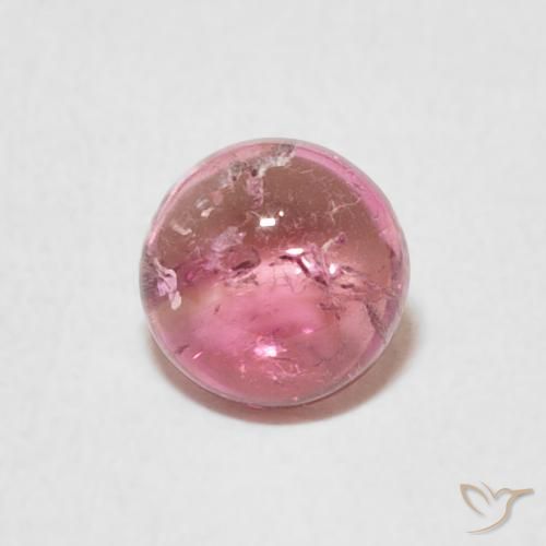 0.90ct Натуральный Пурпурный розовый Турмалин, Круглый, Прозрачный
