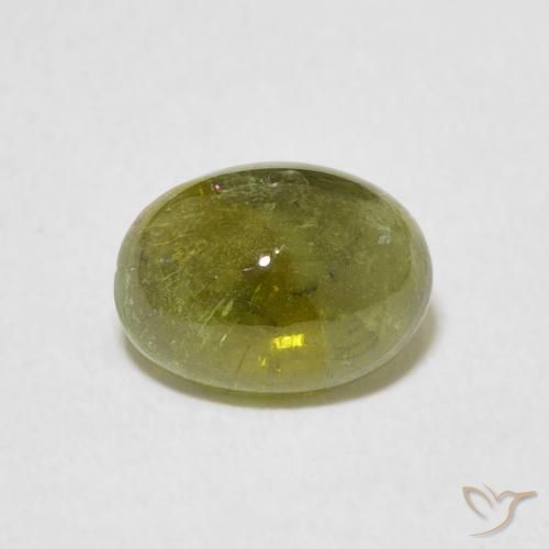 1.29ct Натуральный Средний зеленый Турмалин, Овал, Прозрачный