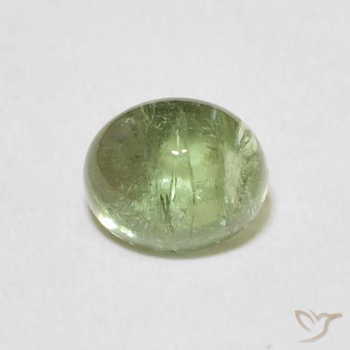 1.44ct Натуральный Светло-зеленый Турмалин, Овал, Прозрачный