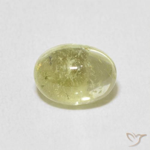 1.36ct Натуральный Светло-желтый Турмалин, Овал, Прозрачный